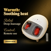Masseur de pieds chauffant électrique Shiatsu Machine de massage des pieds électrique vibrant masseur de pieds à pétrir en profondeur