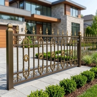 Clôture et balustrade extérieures en fer forgé au design moderne et personnalisé, faciles à installer, galvanisées pour balcon, escalier, villa