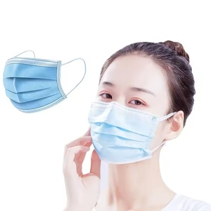 Masker bedah masker wajah sekali pakai Non-Woven Earloop biru berkualitas tinggi untuk masker grosir - Product Image 2