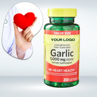 Capsules d'huile d'ail en marque blanche OEM, supplément naturel en gélules molles pour adultes, prix direct fabricant