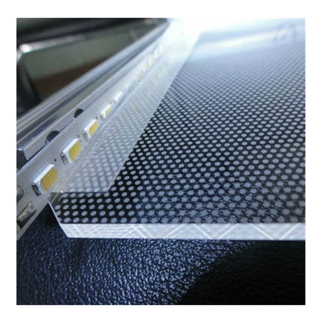 Hot Selling High Bright Screen Printing LGP Acrylic PMMA Material Light Guide Panel Laser LGP Plate For Sale