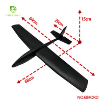 Circfoam Modèle d'avion en mousse EPP personnalisable de 84 cm, jouet de sport extérieur pour enfants, grand planeur en mousse EPP à lancer à la main
