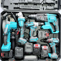 Ensemble d'outils à batterie au lithium rechargeable de style XY, meuleuse d'angle, perceuse électrique, clé électrique, tronçonneuse électrique, 3 ans