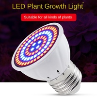 Ampoule LED E27 pour la croissance des plantes, spectre rouge-bleu 220V, 48-80 puces Epistar pour plantes succulentes, fleurs et semis d'intérieur