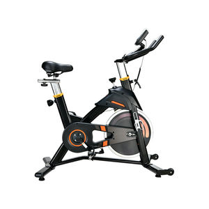 Bicicleta de <span class=keywords><strong>Spinning</strong></span> para Cardio en Casa, con Volante Silencioso, <span class=keywords><strong>Stages</strong></span> Happy Gym, American Gym, Equipo de Ejercicio para Fitness en Casa, Fabricada en EE. UU. - Product Image 5