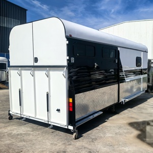 Remorque semi-remorque HERUI personnalisée pour 3 chevaux avec espace de vie luxueux, capacité de charge de 4 tonnes, double essieu, freins électriques - Product Image 5