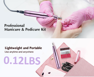 Lime à ongles électrique portable en forme de stylo pour manucure et pédicure, idéale pour les ongles en acrylique, gel et poudre. - Product Image 5