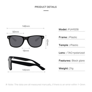 Gafas de Sol Polarizadas Clásicas con Marco Negro y Lentes Azules, Protección UV400, Unisex, para Viajes, Conducción y Protección Solar al Aire Libre - Product Image 3