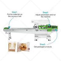 OCEAN Flow Biscuit Oreiller Emballage Alimentaire Automatique Croissant Pack Barre de Chocolat Prix de la machine d'emballage
