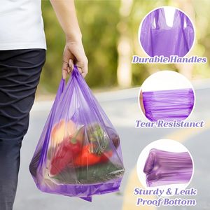 Bolsas de Plástico para Camisetas al por Mayor con Asas para Pequeños Negocios, Comercio Minorista, Supermercados, Mercancía, Tiendas de Conveniencia - Product Image 2