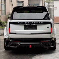 Kit carrosserie en fibre de carbone pour Land Rover Range Rover, style MSY, comprenant lèvre avant, capot, diffuseur, spoiler et jupes latérales largeur accrue