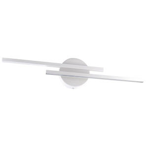 Applique LED Decorativa 2x7W, IP44, 4000K, 710lm, 550mm, Colore Bianco, Ideale per Illuminazione di Ambienti Interni - Product Image 1