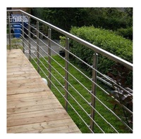 Rampe de balcon en acier inoxydable TAKA, câble en acier inoxydable, rampe d'escalier, balustrade, système de rampe en câble avec poteau en bois