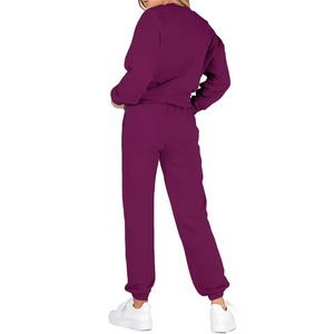 Venta al por mayor OEM: Conjuntos de chándal de invierno de moda 2026 personalizados, informales, de corte regular, transpirables, de secado rápido, con capucha, para mujer - Product Image 3