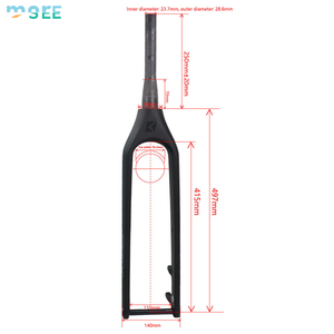 SeeMore-<span class=keywords><strong>Fourche</strong></span> rigide rigide tout-terrain en fibre de carbone, axe traversant traversant, 15x27.5mm, routage interne des câbles, 110/<span class=keywords><strong>29</strong></span> pouces - Product Image 3