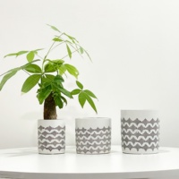 Pot & Planter Bunga Porselen Putih Modern Tahan Lama Desain Minimalis untuk Penggunaan Dalam & Luar Ruangan Rumah & Taman Grosir