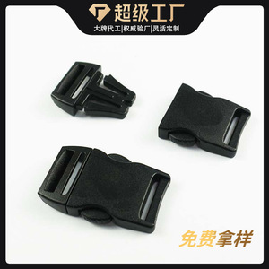 หัวเข็มขัดพลาสติกแบบปลดเร็ว เส้นผ่านศูนย์กลางภายใน 20 มม. สีดำ แบบปลดด้านข้าง สำหรับกระเป๋าและอุปกรณ์เสริม ทนทานต่อการสึกหรอ - Product Image 4