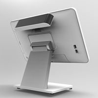 Système de caisse tactile à double écran 15,6 "+12,1" Ordinateur de caisse tactile Système POS tout-en-un
