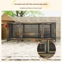 Cage à pigeons et enclos d'élevage extra-larges en fer anti-rouille avec toilettes à élimination automatique du fumier pour poulets, canards et lapins