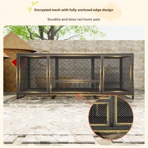 <span class=keywords><strong>Poulailler</strong></span> et cage d'élevage extra-larges en fer avec toilettes à élimination automatique du fumier pour poulets, canards, lapins - Product Image 3