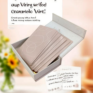 Gioco di carte di carta per affermazione spirituale motivazionale personalizzato con scatola regalo in legno per la cura di sé e regali alla tua famiglia - Product Image 4