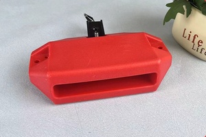 เครื่องดนตรีเคาะจังหวะสำหรับเด็กแบบออร์ฟ ขายส่ง คาวเบลล์สีแดง บล็อกจังหวะพลาสติกเพื่อการศึกษา คลัปเปอร์สี่เหลี่ยมสำหรับเด็ก - Product Image 3