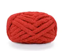 Fil à tricoter à la main 100% polyester, fil épais crocheté de haute qualité, vente en gros, usine chinoise