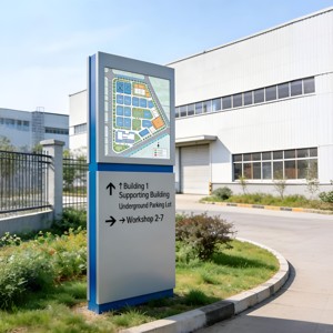 Panneau de signalisation LED autoportant suspendu au design moderne pour aéroport, hôpital, centre commercial, <span class=keywords><strong>parc</strong></span> - Product Image 1