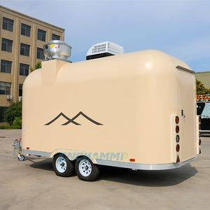 Food Truck, Rimorchio per <span class=keywords><strong>Catering</strong></span> Mobile, Completamente Attrezzato, Carretti Mobili per Birra, Gelato e Caffè da Esterno, Rimorchi per Alimenti Completamente Equipaggiati - Product Image 2