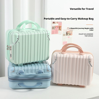 Mini trousse de maquillage portable à coque rigide avec verrouillage par mot de passe pour voyage en extérieur et usage quotidien