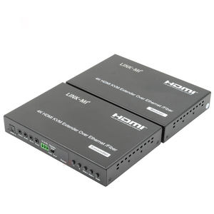 10KM-20KM monomode 4K HDMI <span class=keywords><strong>KVM</strong></span> sur <span class=keywords><strong>IP</strong></span>/Fiber Extender HDCP2.2 compatible POE & 3D & Audio intégré - Product Image 5