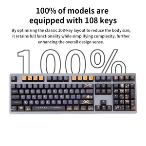 2026 New Hot Sale Full Size Gaming Keyboard 108-Key Triple-Mode Silent Mechanical Kailh Axis Body LED Backlit Hot-Swappable OEM - Product Image 5