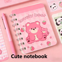 Carnet à spirale mignon pour fille, format B5, couverture en PP de haute qualité, portable, 80 feuilles, cadeau pour étudiant, journal de poche