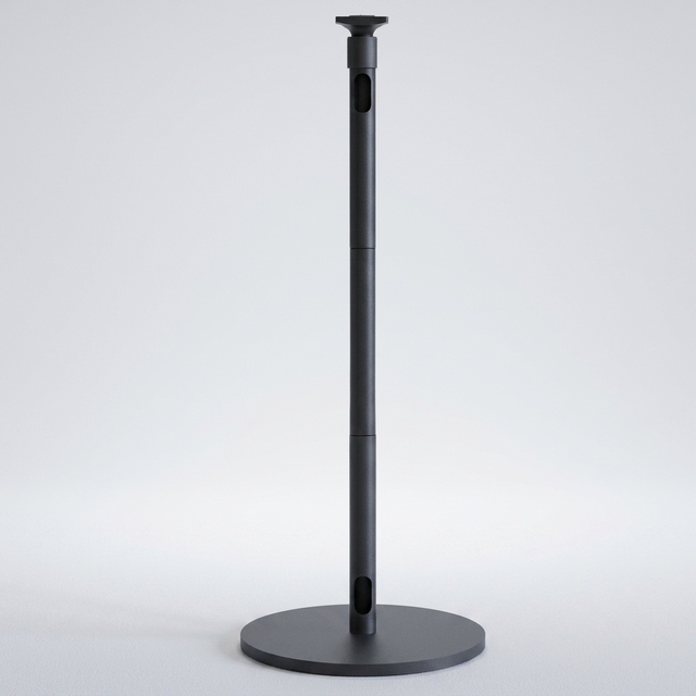 HEYU Aluminum Alloy Projector Stand Thickened Pole & Enlarged Base Length Adjustable Internal Cable Routing Fits Most Projectors