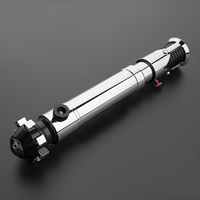 LGT SABERSTUDIO tinggi cahaya sensitif halus logam Hilt berat Dueling Blade tak terbatas warna LED berubah berkedip warna tak terbatas