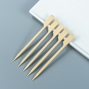 Tre teppo xiên <span class=keywords><strong>kabob</strong></span> Kebab phân hủy sinh học dài Thịt <span class=keywords><strong>BBQ</strong></span> gỗ xử lý cắm trại không dính xiên - Product Image 4