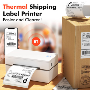 High Speed GD985 Thermal Label <b>Printer</b> Portable No Ink Required 203DPI for Small Business WiFi Bluetooth USB - Product Image 1