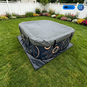 Vente en gros usine – <span class=keywords><strong>Jacuzzi</strong></span> <span class=keywords><strong>gonflable</strong></span> portable 2m*2m*0.8m <span class=keywords><strong>pour</strong></span> extérieur, piscine pliable avec accessoires complets, livraison incluse - Product Image 1