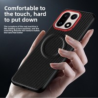 Étui de luxe en similicuir à motif diamant pour OnePlus 15 1+ avec absorption magnétique puissante N52 et protection antichoc