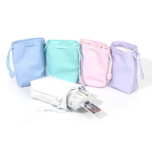 Accesorio <span class=keywords><strong>Instax</strong></span> al por mayor para <span class=keywords><strong>Instax</strong></span> <span class=keywords><strong>Mini</strong></span> 13, bolsa de cuero para cámara, bolsa de hombro con cordón, bolsa de almacenamiento universal portátil. - Product Image 1