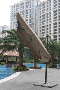 Barato 3M Cantilever Parasol Poste <span class=keywords><strong>lateral</strong></span> Natación Patio Personalización Paraguas al aire libre Paraguas de jardín de gran tamaño - Product Image 2