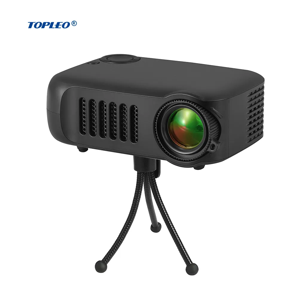 Topleo Christmas Gift A2000 Projector Hd Portable Video Hologram Projector Wifi Usb Sd Audio Beamer Lcd Projector