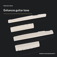Set Kotak Senar Gitar Folk Tulang Sapi (Atas/Bawah) & Bridge Universal Fit