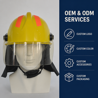 Casque de sécurité pour pompiers certifié XF44-2015, résistant aux chocs, haute résistance, avec protection ignifuge amovible