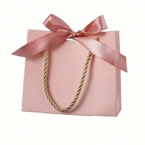 Custom Personalized Logo Sliding Jewelry <b>Box</b> Folding Paper Gift Bags with Rope Handles for Shopping - Product Image 5