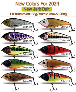 Señuelo de Pesca Jerk Bait de 100mm/120mm de Hundimiento Lento/Rápido para Capturar Lubina, Lucio y Lucioperca - Product Image 5