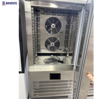 Congélateur vertical commercial à porte simple en acier inoxydable, armoire de congélation rapide à air, contrôle numérique, pour la transformation alimentaire et la boulangerie