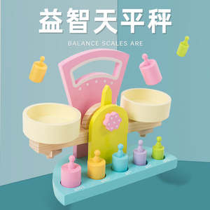 Enrichissant <span class=keywords><strong>la</strong></span> vie des enfants Cognition Éducation précoce en bois Expérience scientifique des Lumières Simulation Balance Balance Échelle Jouet - Product Image 2