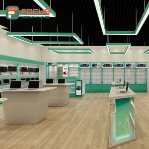 ตู้โชว์ร้านขายบุหรี่ทรงสี่เหลี่ยม ตู้โชว์ไม้กระจกพร้อมไฟ LED สำหรับแสดงสินค้ายาสูบ - Product Image 1