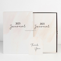 Cahier de Journal personnalisé en papier avec boîte à tiroir avec impression pleine conscience bien-être réflexion amour de soi planificateur de soins